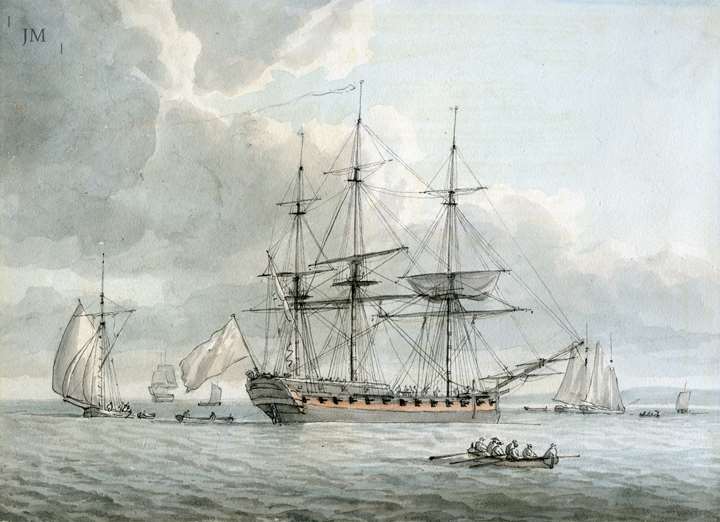 Frigate at Anchor
